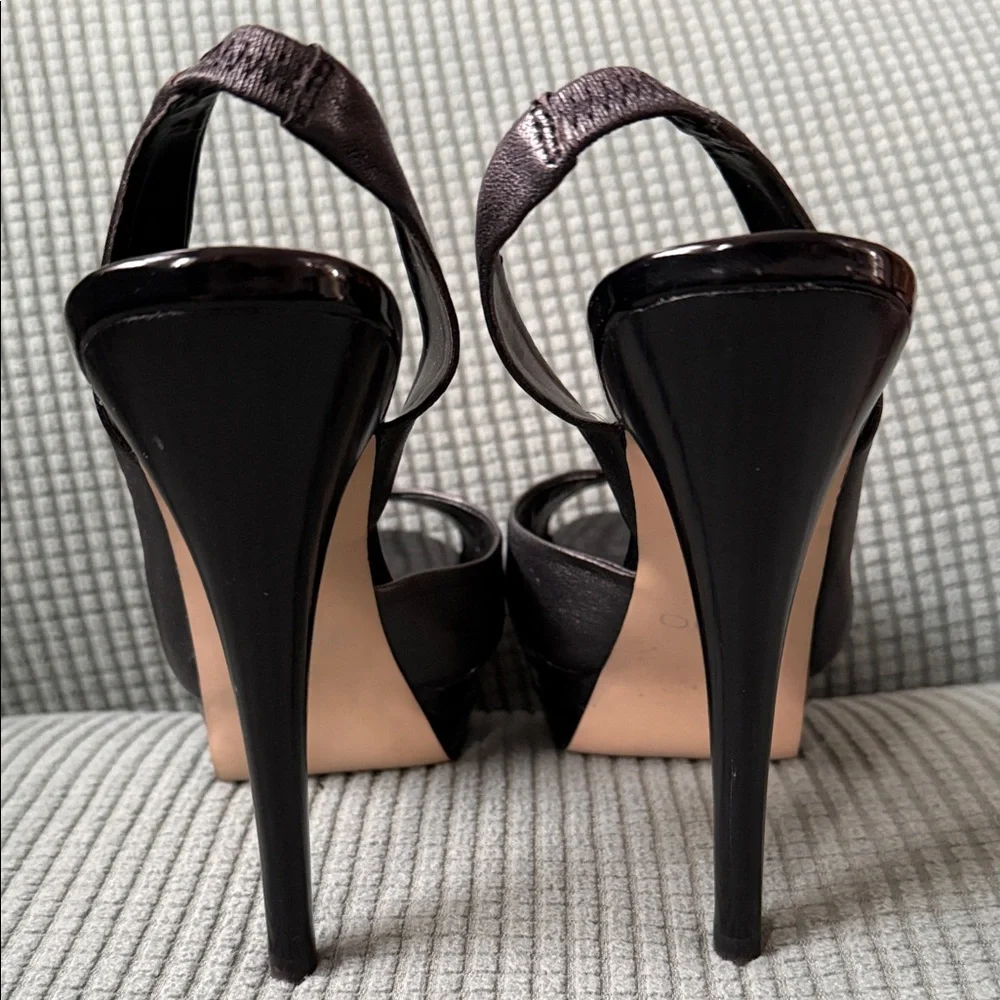 Elegant Black Slingback Heels 5”, Aldo Used - Picture 13 of 16